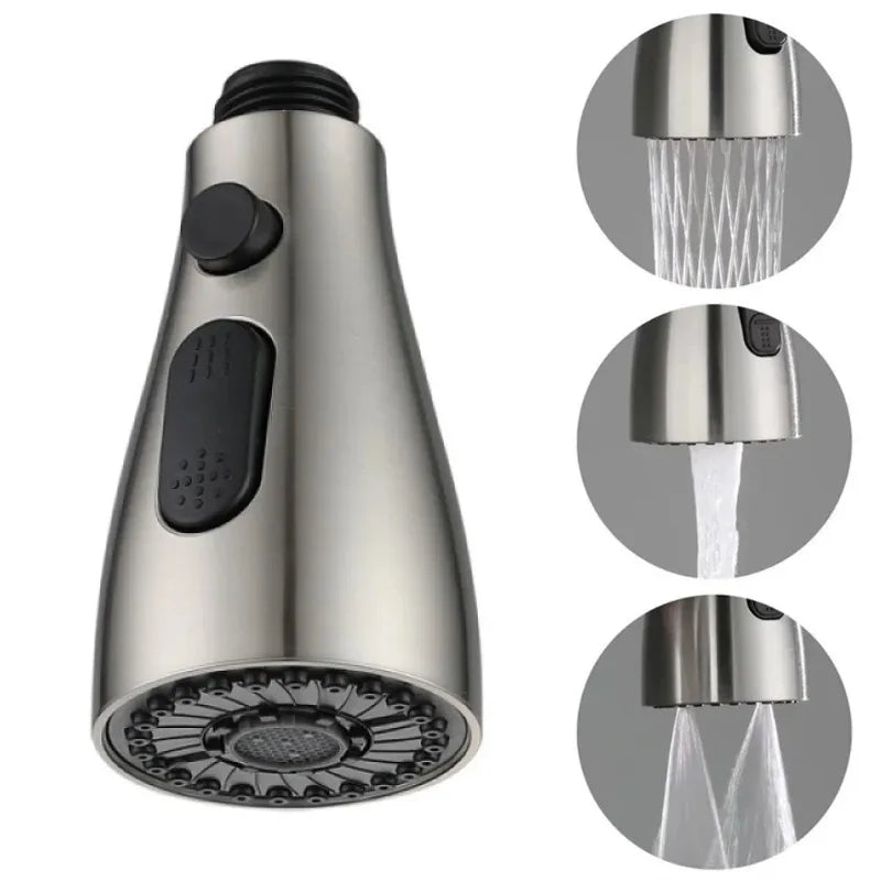 3 in 1 Kitchen Pull Out Faucet Sprayer Nozzle