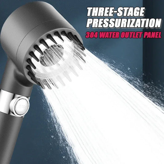 High Pressure Filter Shower Head with 3 Modes